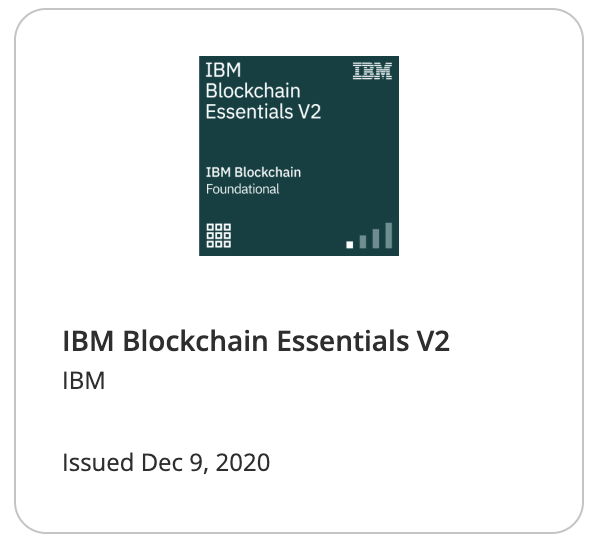 IBM Blockchain Essentials